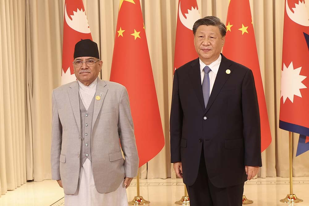 Prime Minister Dahal, Chinese President Xi holds historical meet